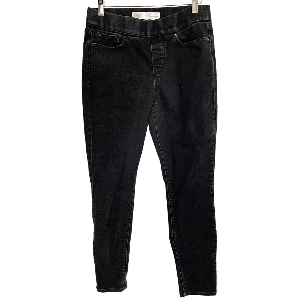 Levi's Womens Size 10 30X30 Pull On Skinny Mid-Rise‎ Jeans Totally Shaping Black